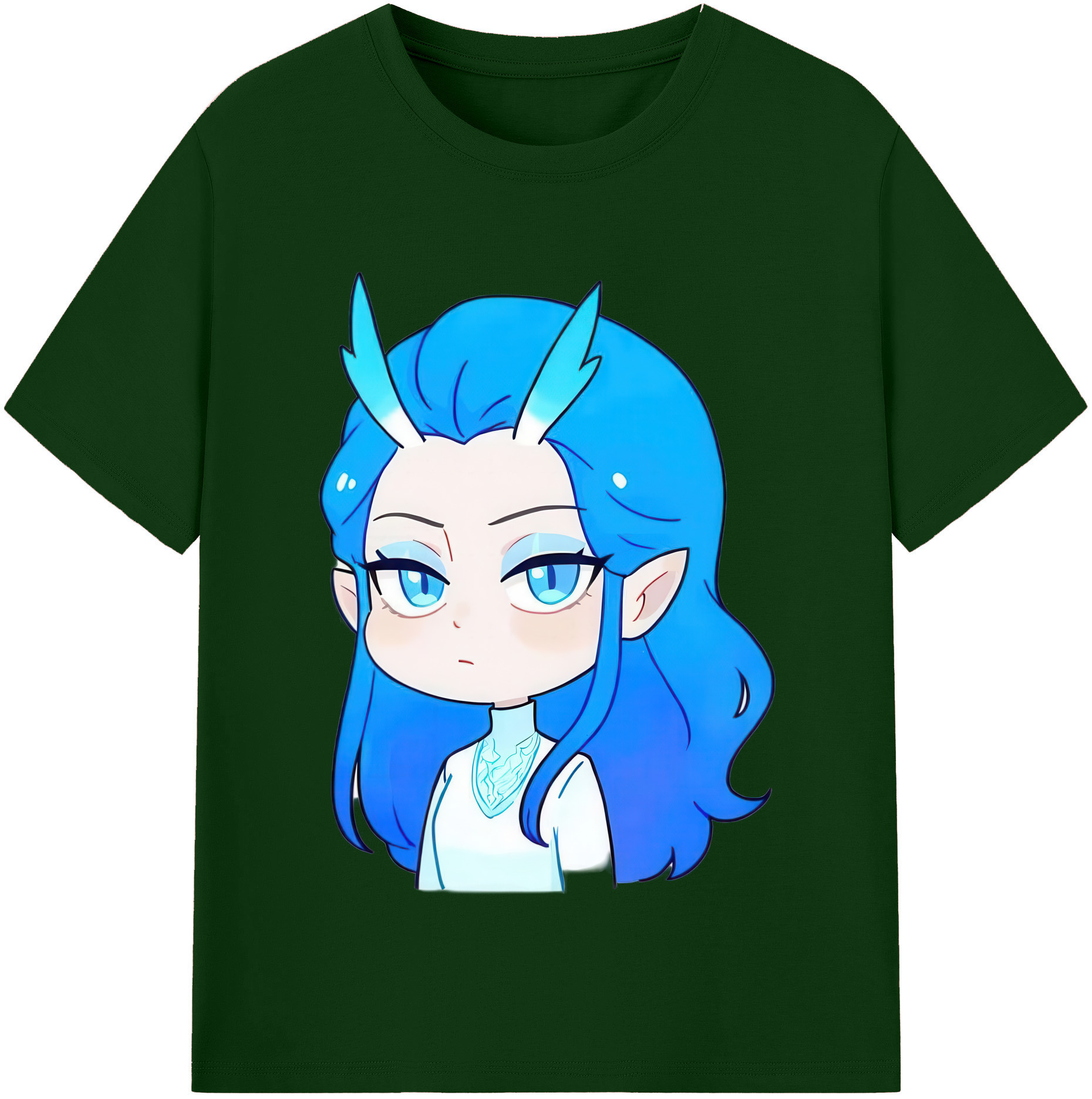 （画像用） Ne Zha 2 ナタ 魔童の大暴れ 綿100％半袖Tシャツ（フロントプリント）